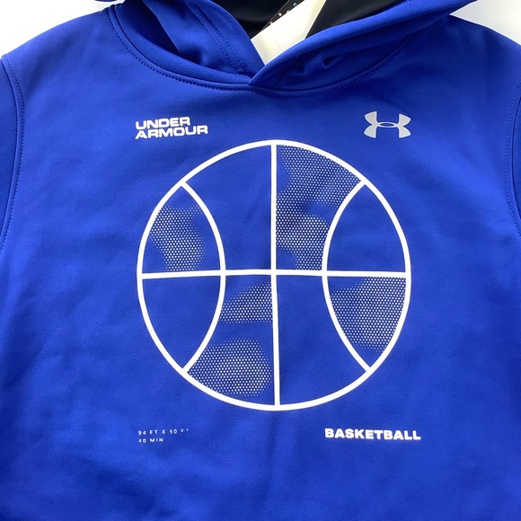 NWT Under Armour Blue Basketball Hoodie - Picture 3 of 6